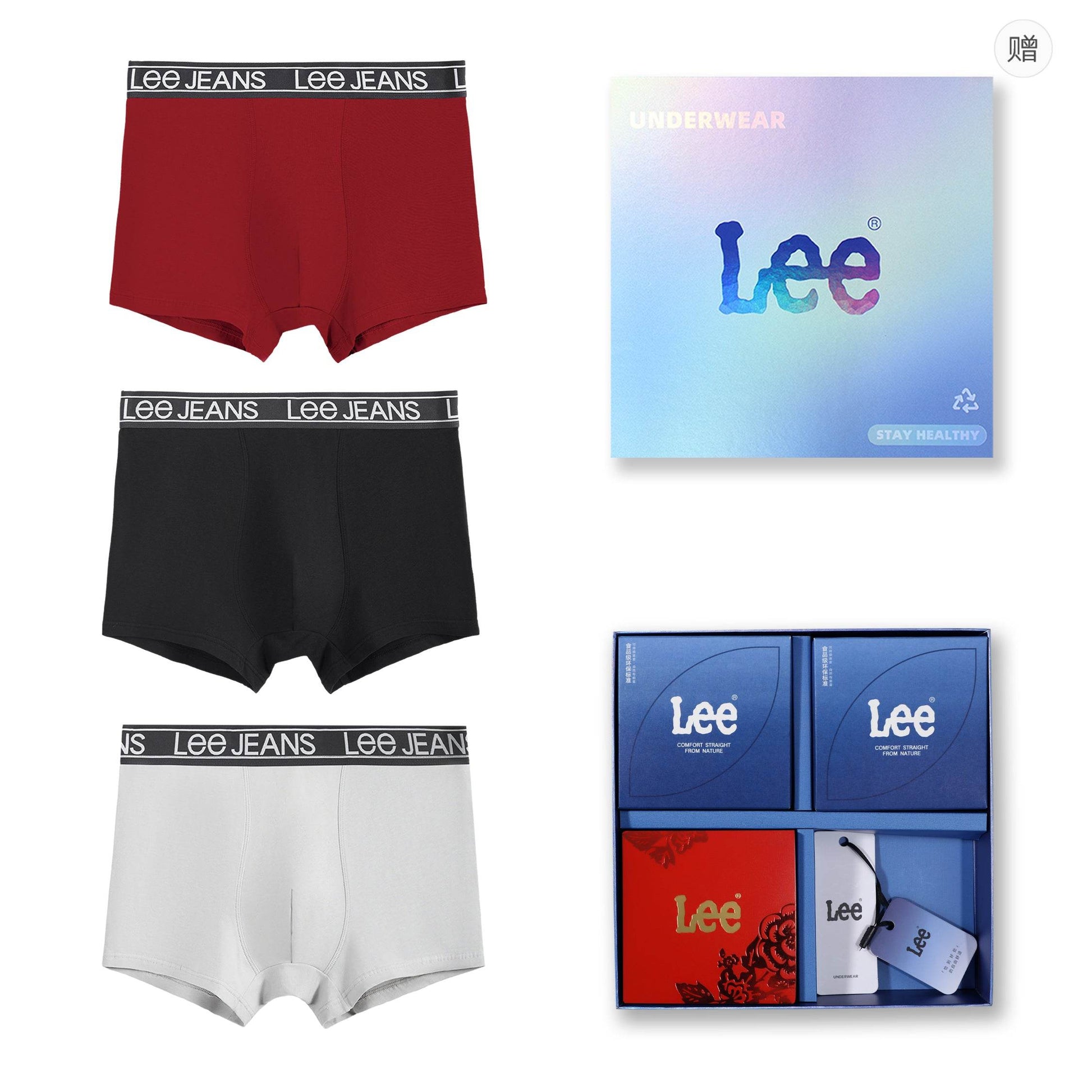 Трусы мужские Lee Cotton Alphabet Logo - Boxette Shop