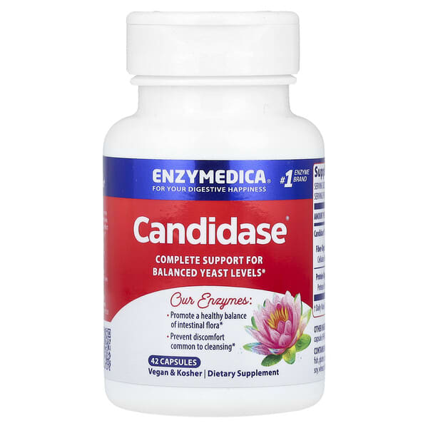 БАД Enzymedica, Кандидаза, 42 капсулы