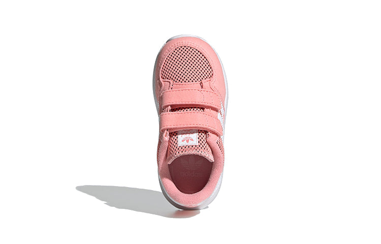 Adidas originals forest grove cf i breathable low top toddler pink white infant & toddler