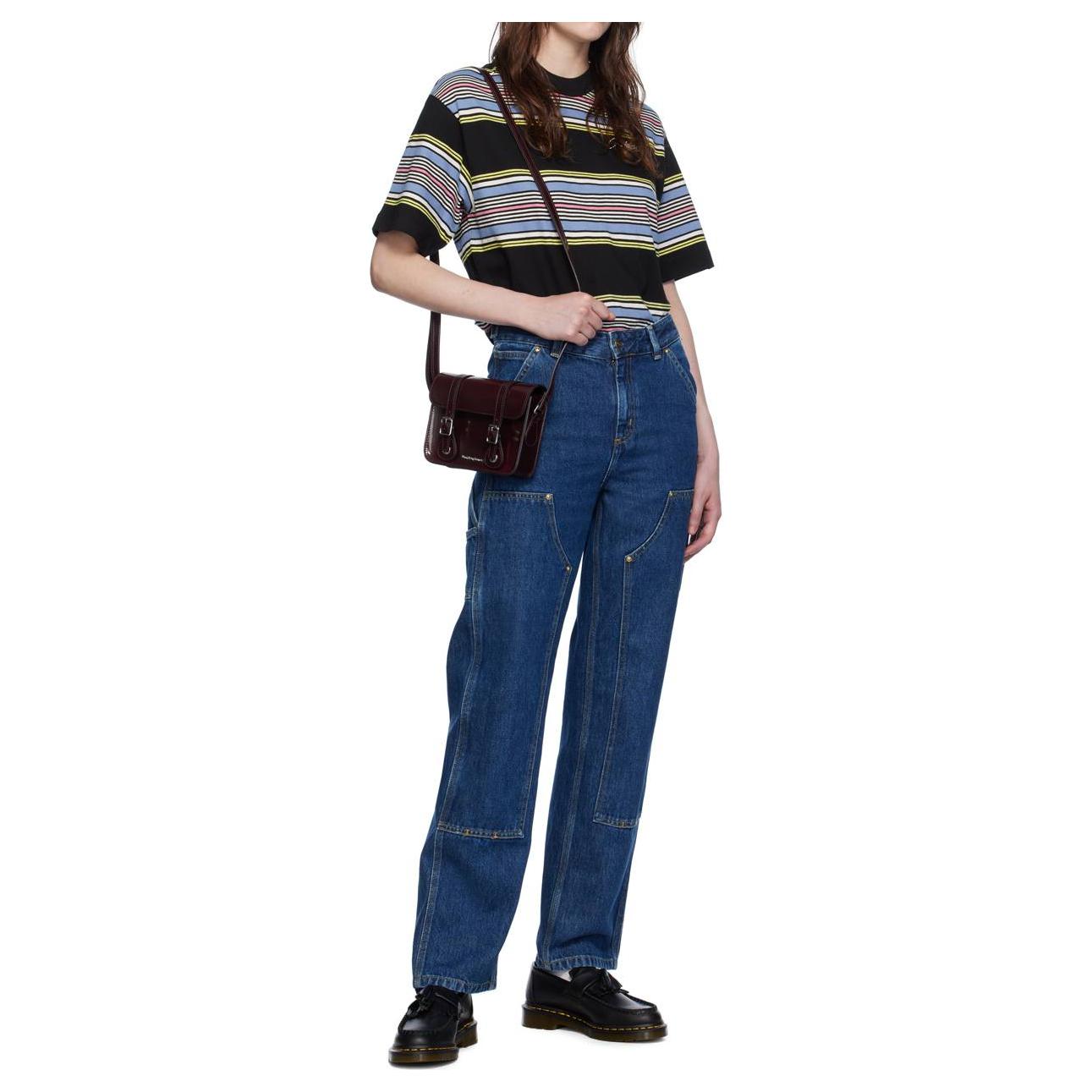 Dr.martens martin двойная пряжка с магнитной застежкой полиуретан crossbody regular унисекс пара вишнево-красный