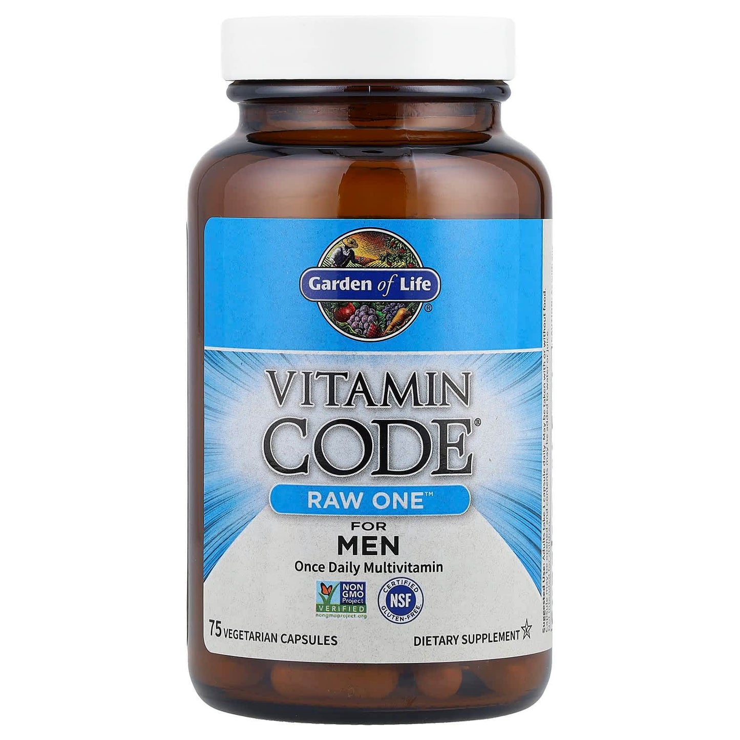 БАД Garden of Life Vitamin Code RAW One, мультивитаминная добавка для мужчин, 75 капсул - Boxette Shop