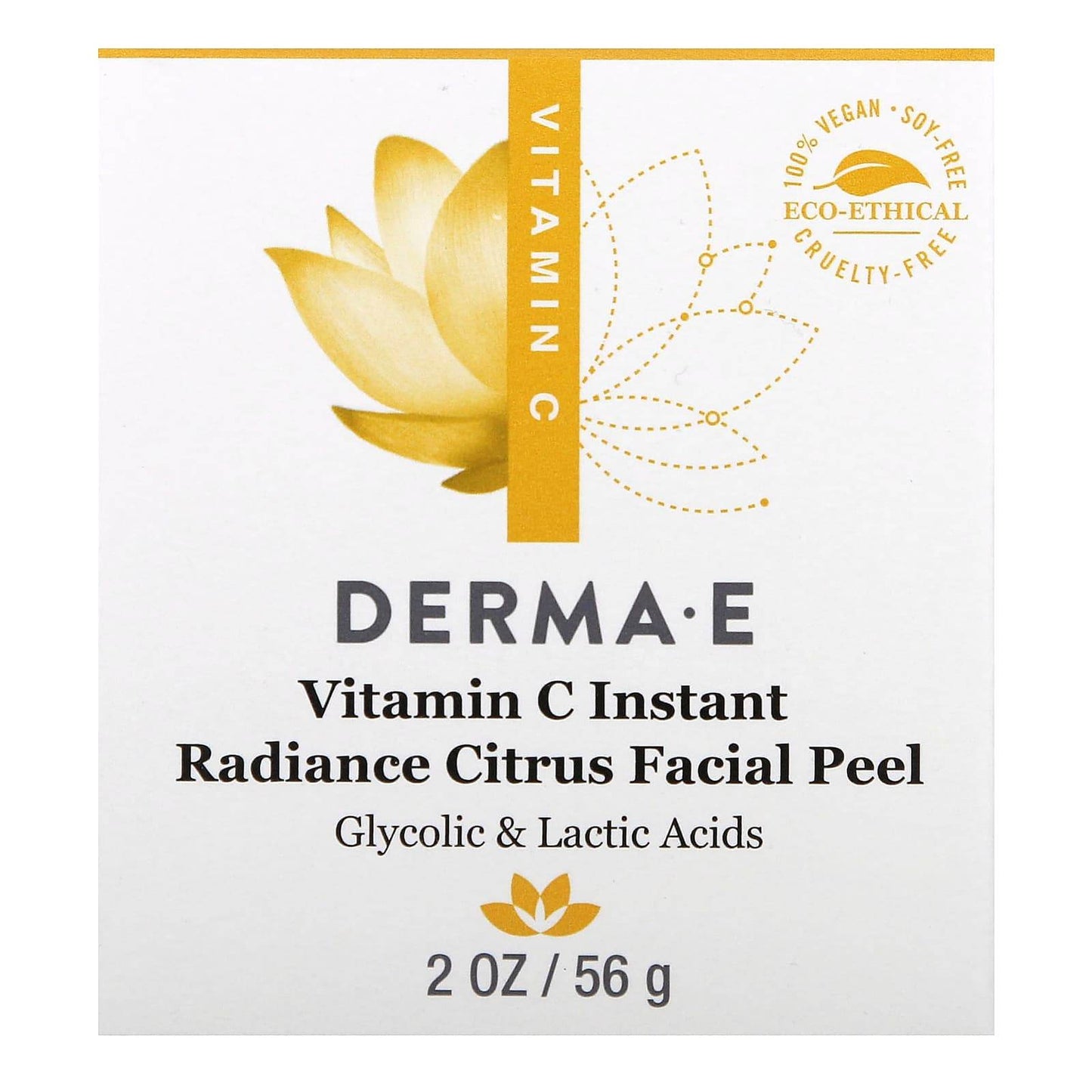 Пилинг для лица DERMA E «Мгновенное сияние» с витамином C, 56 г - Boxette Shop