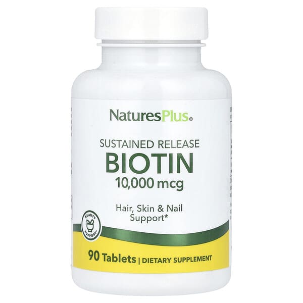 БАД NaturesPlus, биотин длительного высвобождения, 90 таблеток
