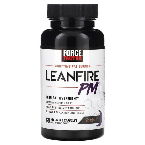 БАД Force Factor Leanfire PM, 60 капсул