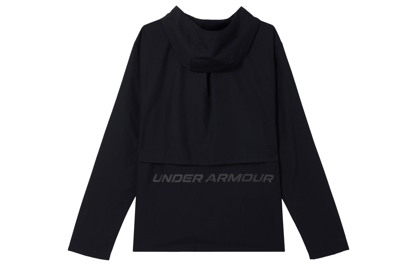 Under armour storm logo print hooded running jacket men's black