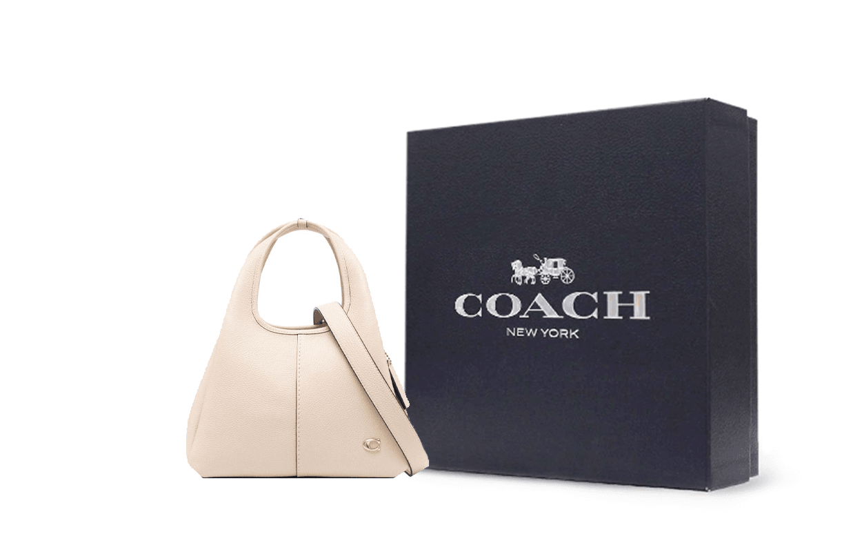 Сумка женская Coach Lana Logo Simple Solid Colour Leather - Boxette Shop