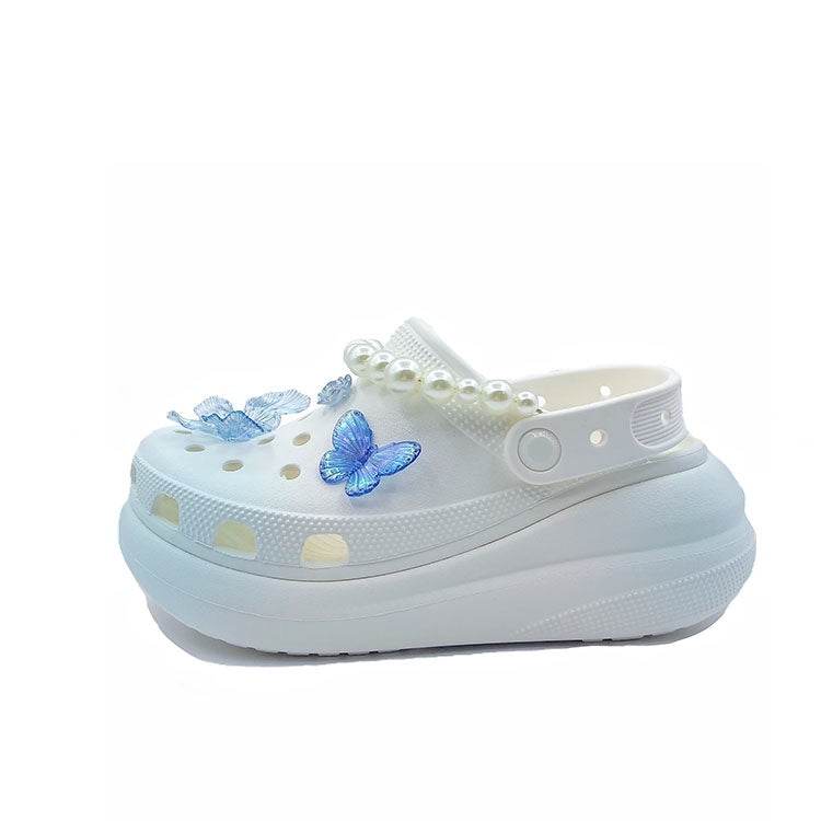 Шлепанцы Crocs Crush Clog Butterfly Blue EVA - Boxette Shop