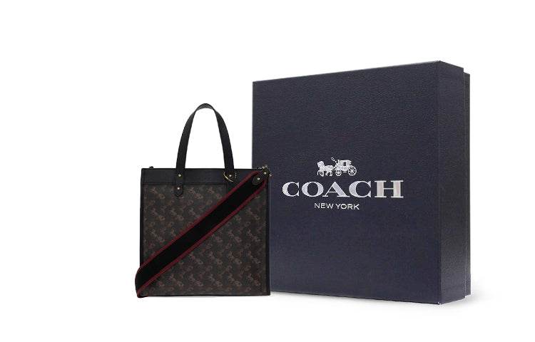 Сумка женская Coach Field 30 Horse-drawn Carriage Print - Boxette Shop