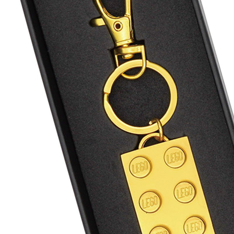 Брелок LEGO "Золотой кирпич из цинкового сплава" (97933) - Boxette Shop