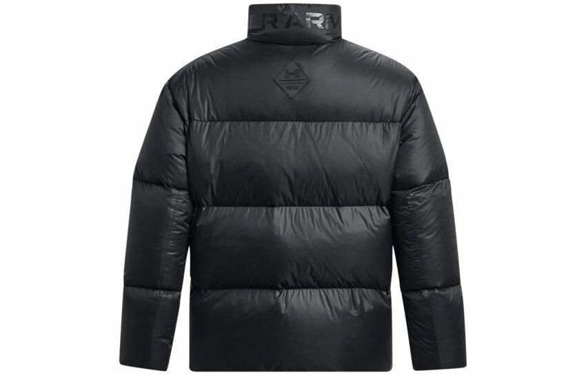 Under armour coldgear infrared solid colour stand collar training sports down jacket men's black