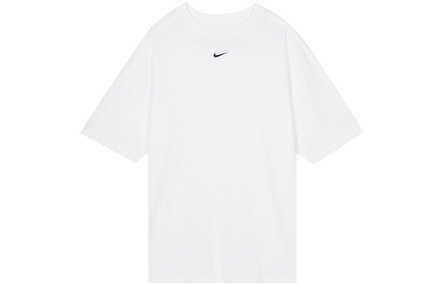 Nike sports life solid colour half sleeve round neck pullover short sleeve t-shirt women's white - Boxette Shop