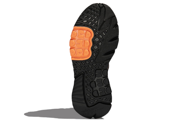 Adidas originals nite jogger mesh fabric comfortable daily breathable low top life casual shoes men's black red