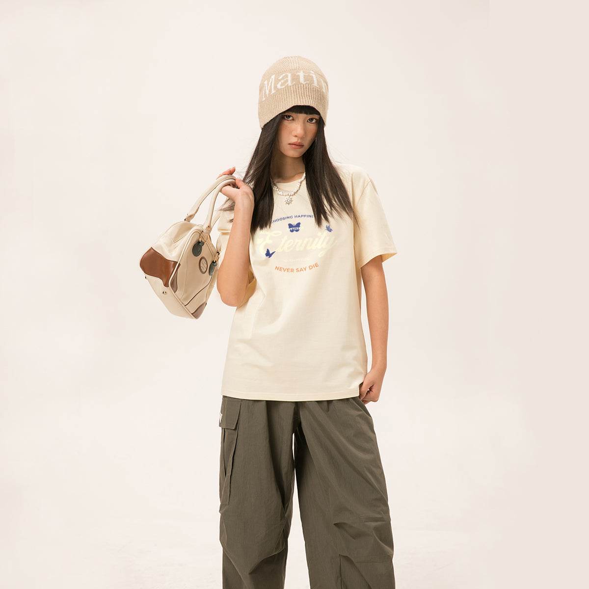 Футболка женская Miniso с круглым вырезом - Boxette Shop