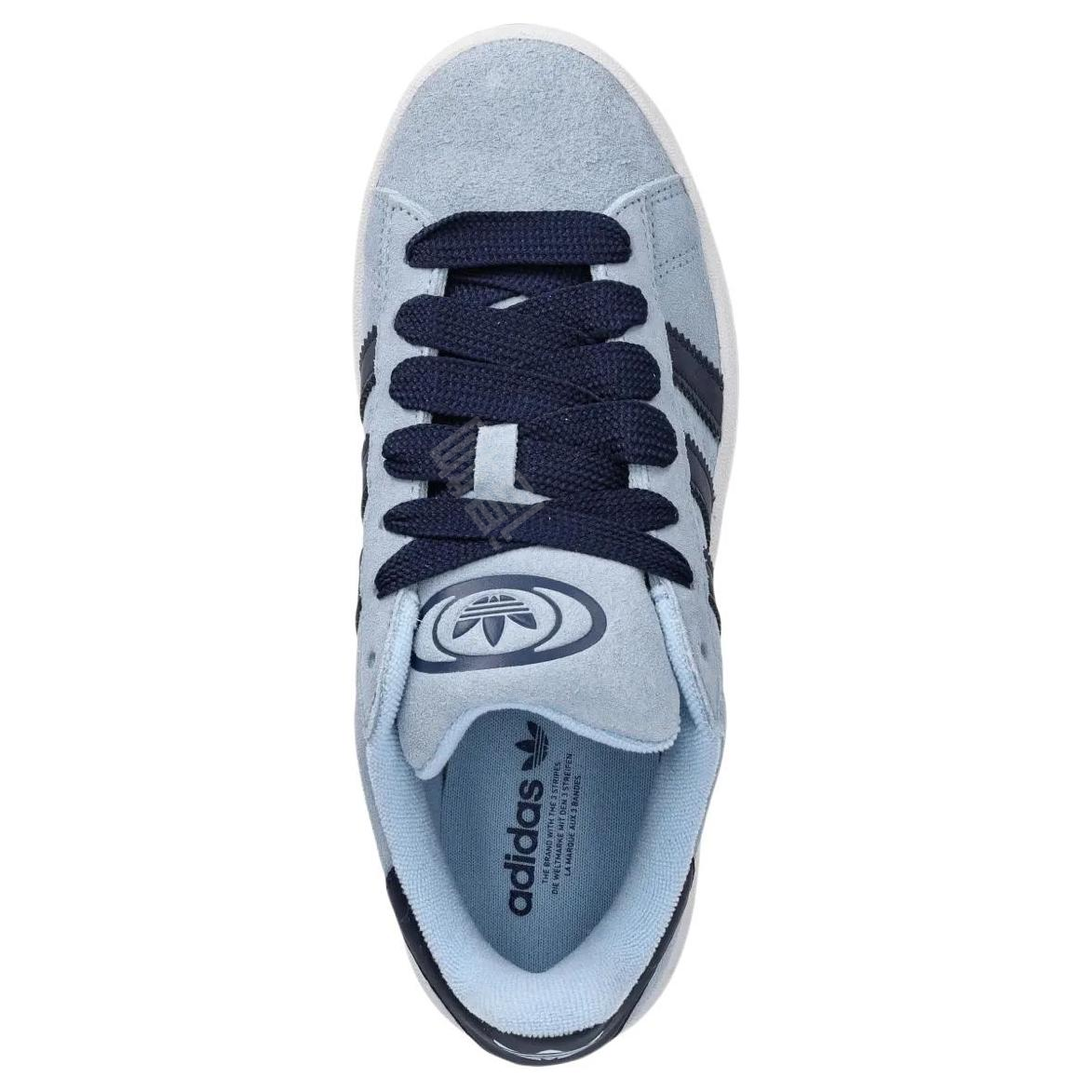 Adidas originals campus soft comfort противоскользящие износостойкие бордшорты с низким верхом женские синие