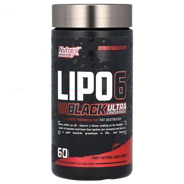 БАД Nutrex Research LIPO-6 Black, ультраконцентрат, 60 капсул