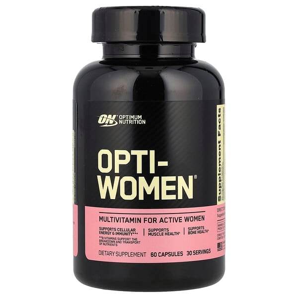БАД Optimum Nutrition Opti-Women, мультивитаминная добавка для женщин, 60 капсул - Boxette Shop