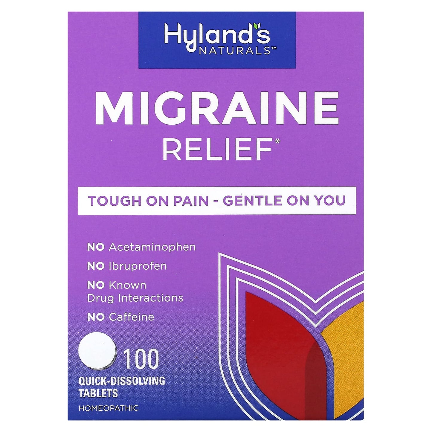 БАД Hyland's Naturals Migraine Relief, 100 таблеток