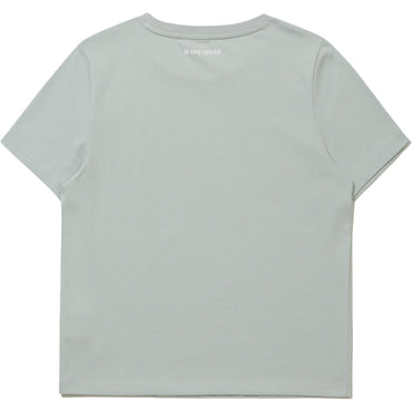 Le coq le coq sportif bosma naqshli dumaloq bo'yinli kalta yengi ayollar futbolkasi