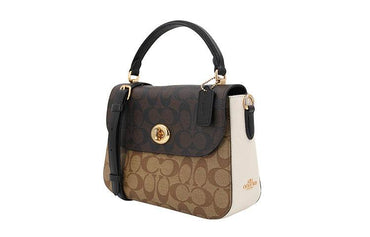 Сумка женская Coach Marlie 24 Patchwork Knob Flap Old - Boxette Shop