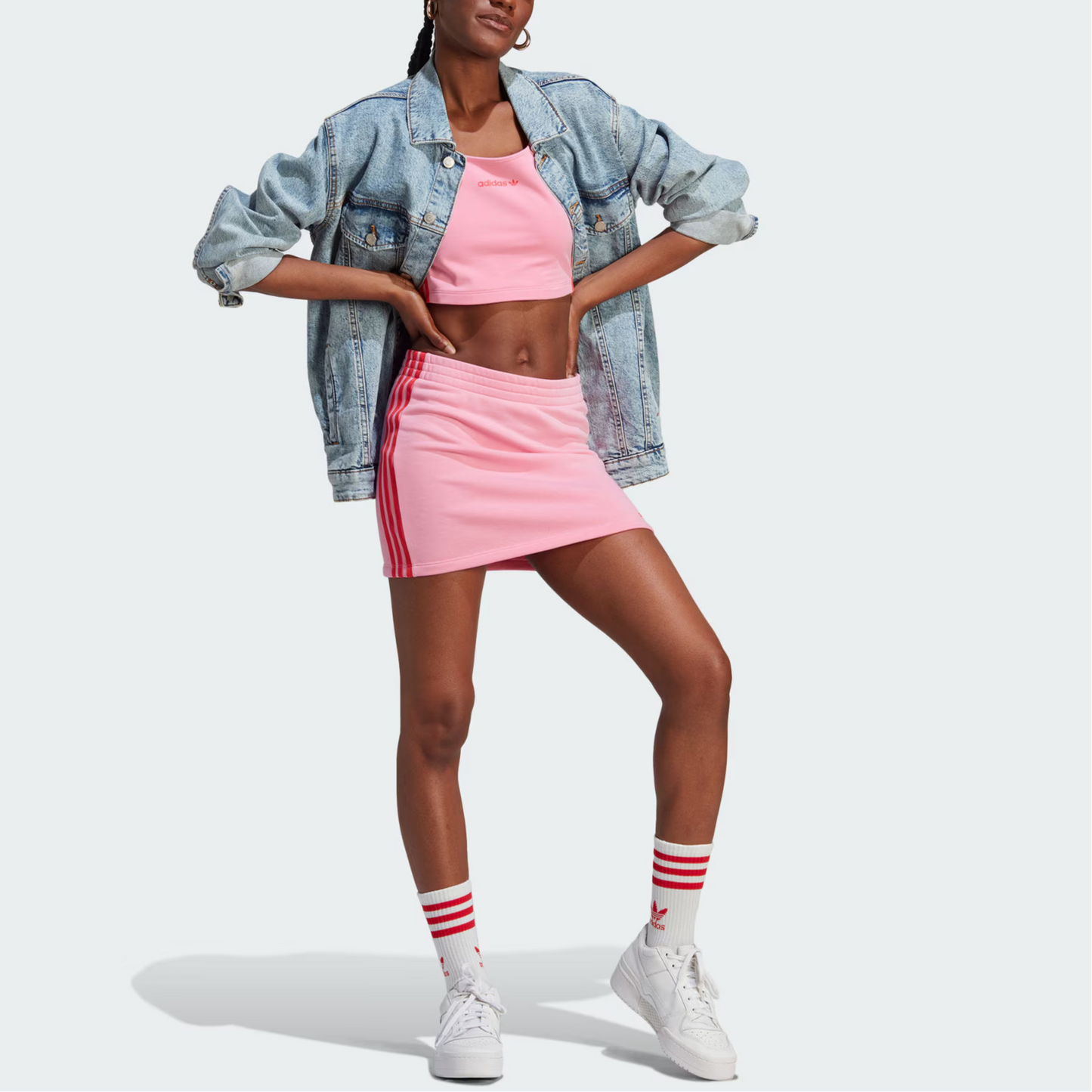 Adidas Originals Spice Girls kolleksiyasi ayollar yubkasi
