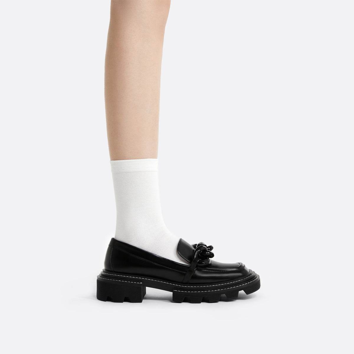 Лоферы женские Charles & Keith с цепью - Boxette Shop