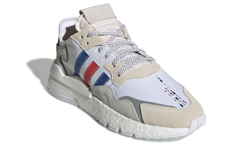Adidas originals nite jogger mesh nylon удобные и универсальные амортизирующая и нескользящая обувь для отдыха на низком ходу мужские и женские модели красный и синий