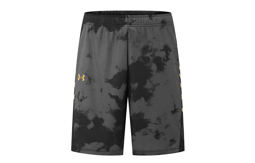 Under armour under armour логотип бренда напечатаны средней талии дышащий бег фитнес тренировки короткие баскетбольные штаны спортивные шорты унисекс черный