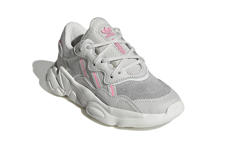 Adidas originals ozweego низкий верх атлетические casual обувь серый средний маленький дети