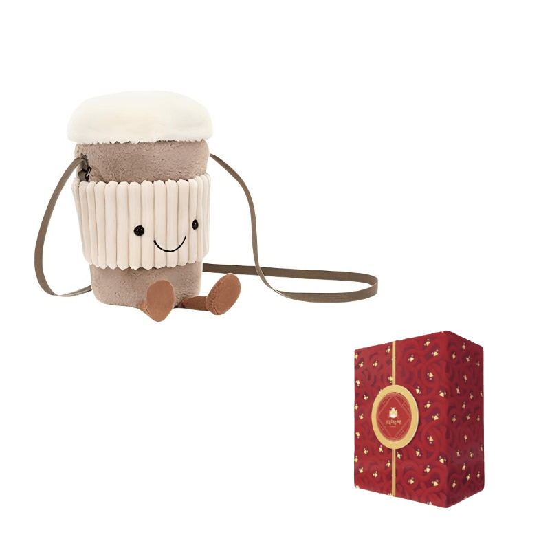 Мягкая игрушка Jellycat Fun Stuff — Кофейная кружка сумка - Boxette Shop