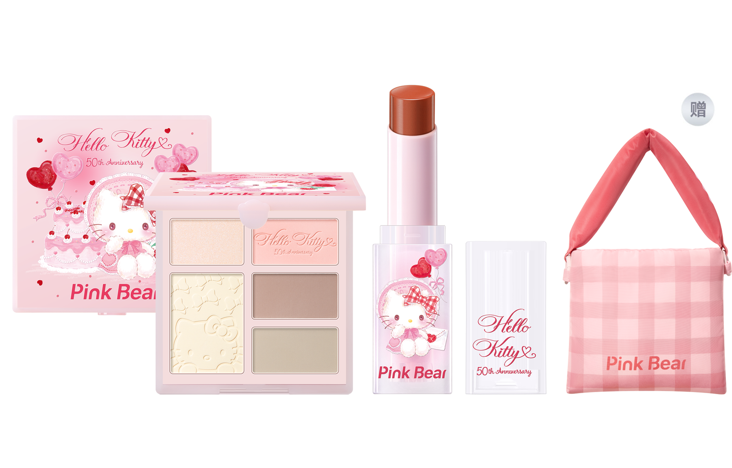 Pinkbear pico bear x sanrio hello kitty lab bo'yog'i