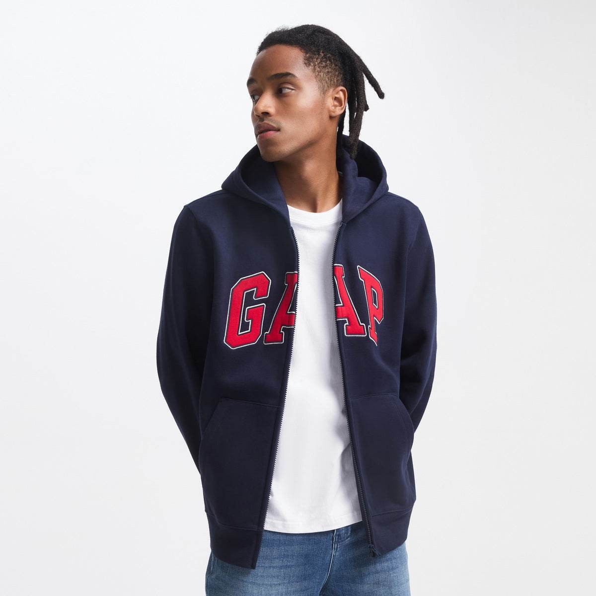 Gap разноцветные буквы логотип мягкий капюшон свободные случайные толстовка мужские и женские модели - Boxette Shop