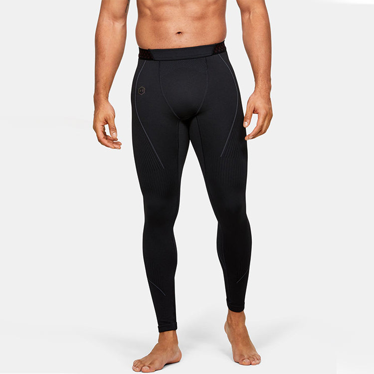 Under armour andromeda rush бесшовные спортивные леггинсы для фитнеса тренировки спортивные брюки мужские черный