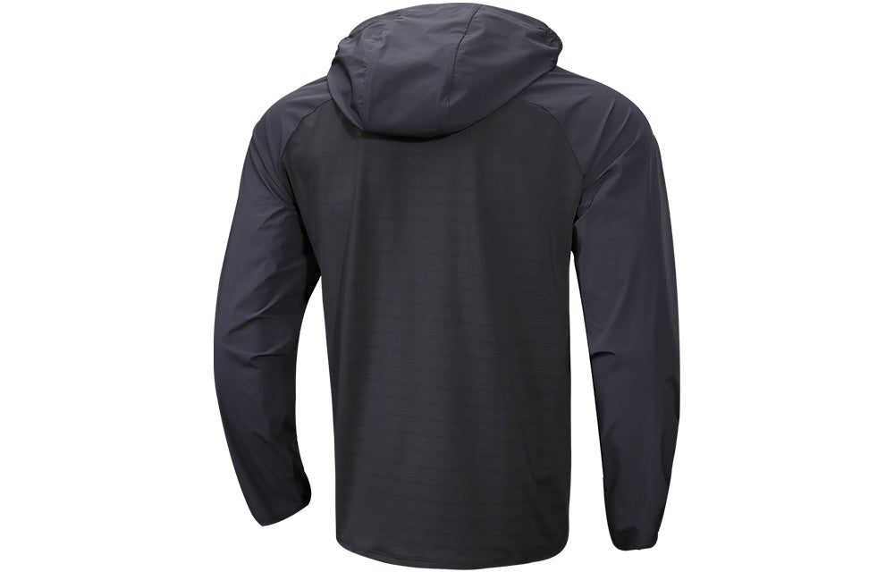 Under armour solid logo stretch sports woven jacket осенняя мужская куртка черного цвета