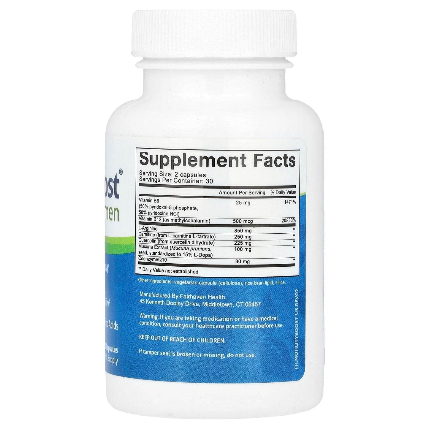 БАД Fairhaven Health MotilityBoost, для мужчин, 60 капсул - Boxette Shop