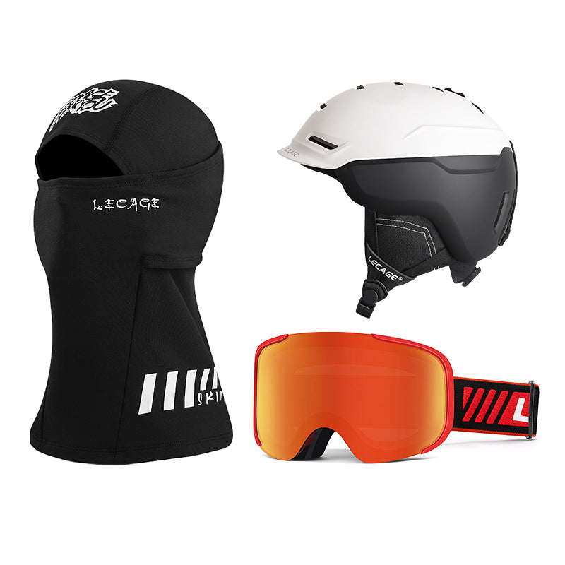 Горнолыжный шлем и очки Lecage Lecage