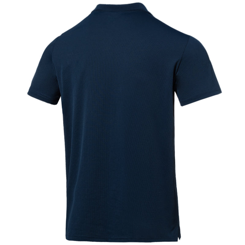 Under armour athletic life solid colour athletic casual breathable straight pullover polo shirt men's navy