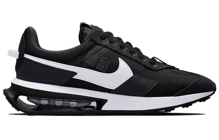 Nike air max pre-day ретро износостойкий амортизация низкий верх воздушная подушка повседневная бег обувь мужская черный переработанный материал - Boxette Shop