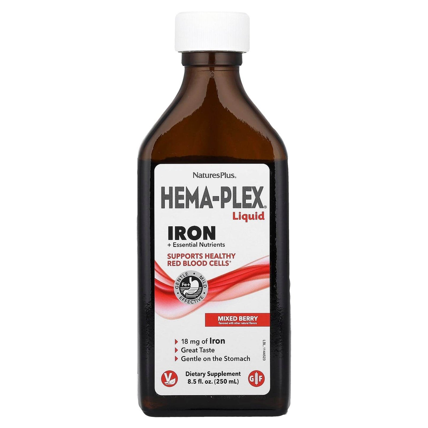 БАД NaturesPlus, Hema-Plex, ягодный вкус, 250 мл - Boxette Shop