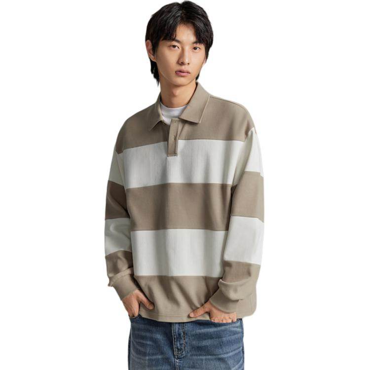 Свитшот Gxg Twill Letter Clash Wide Stripe Collar - Boxette Shop