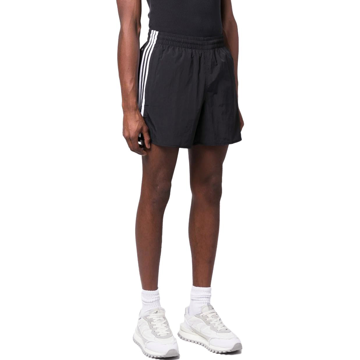 Adidas Originals Trefoil chiziqli erkaklar sport shortilari