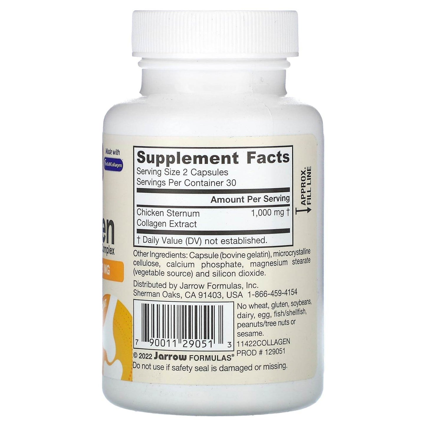 БАД Jarrow Formulas, комплекс коллагенов типа II, 60 капсул - Boxette Shop