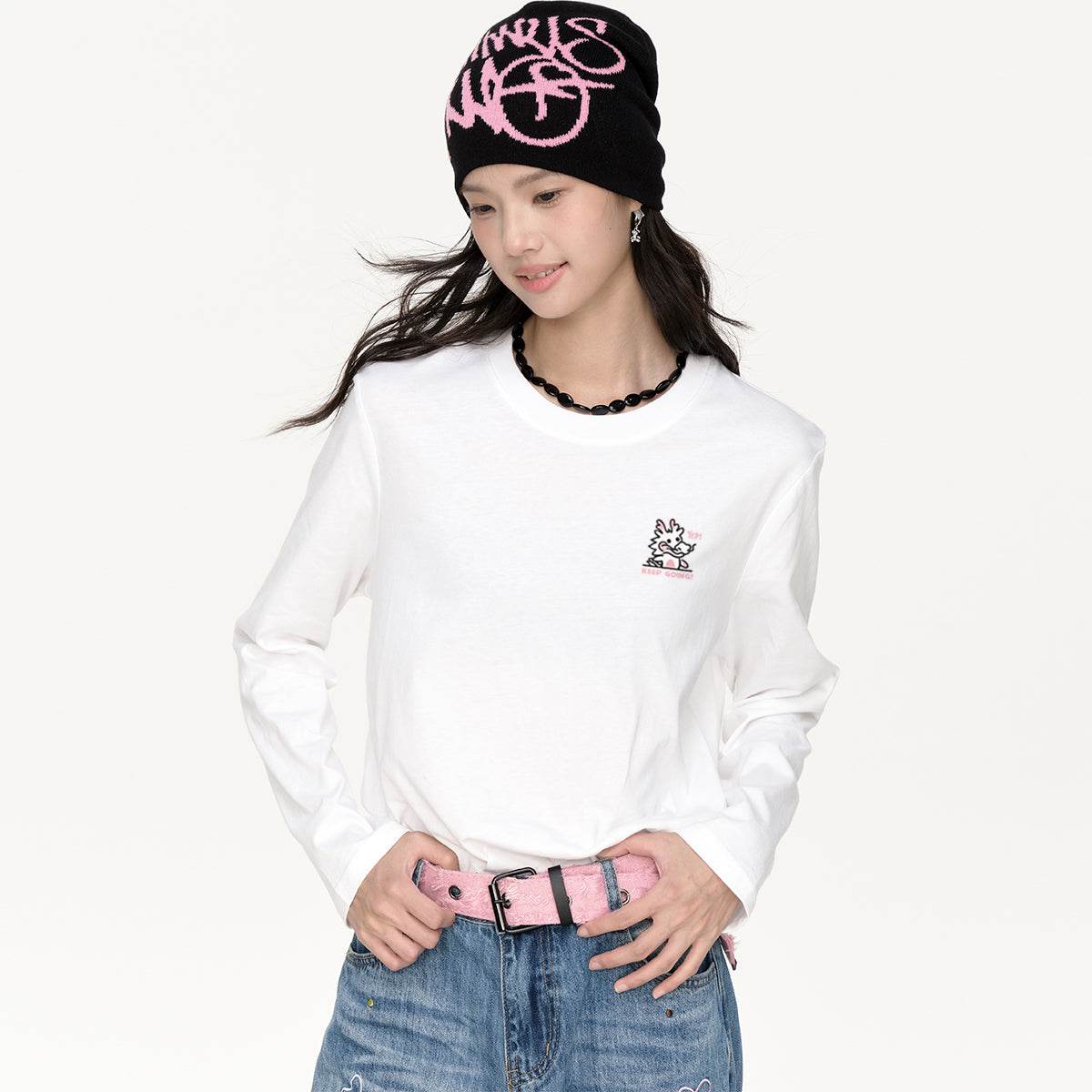 Футболка женская Miniso с принтом - Boxette Shop