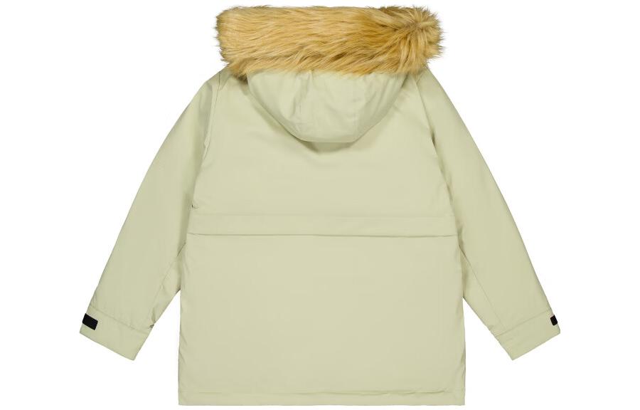 Yangi balansli bir tekis rangli fermuarli qalpoqli shamolga chidamli issiq past ko'ylagi ayollar yashil