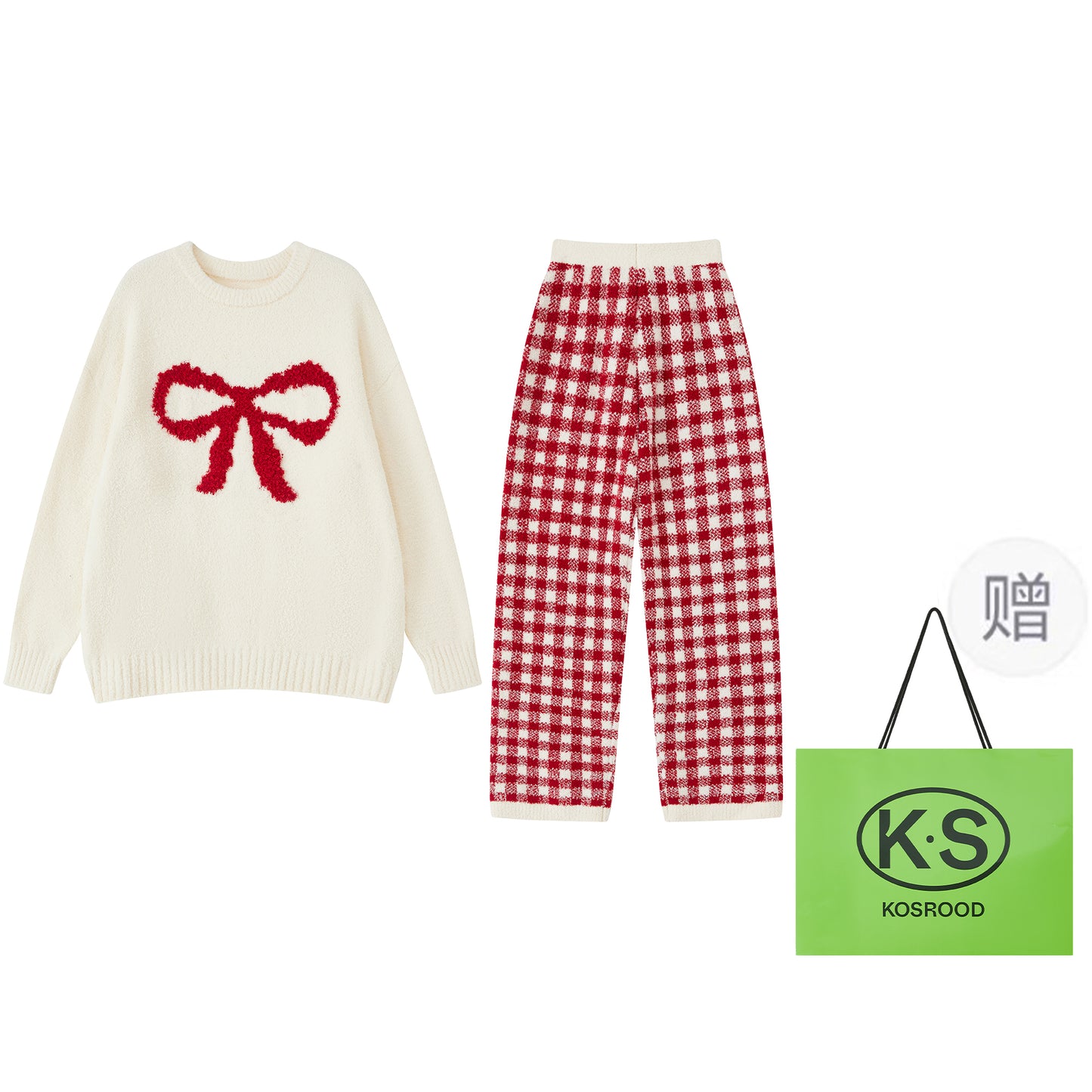 Пижама женская Kosrood New Year Red