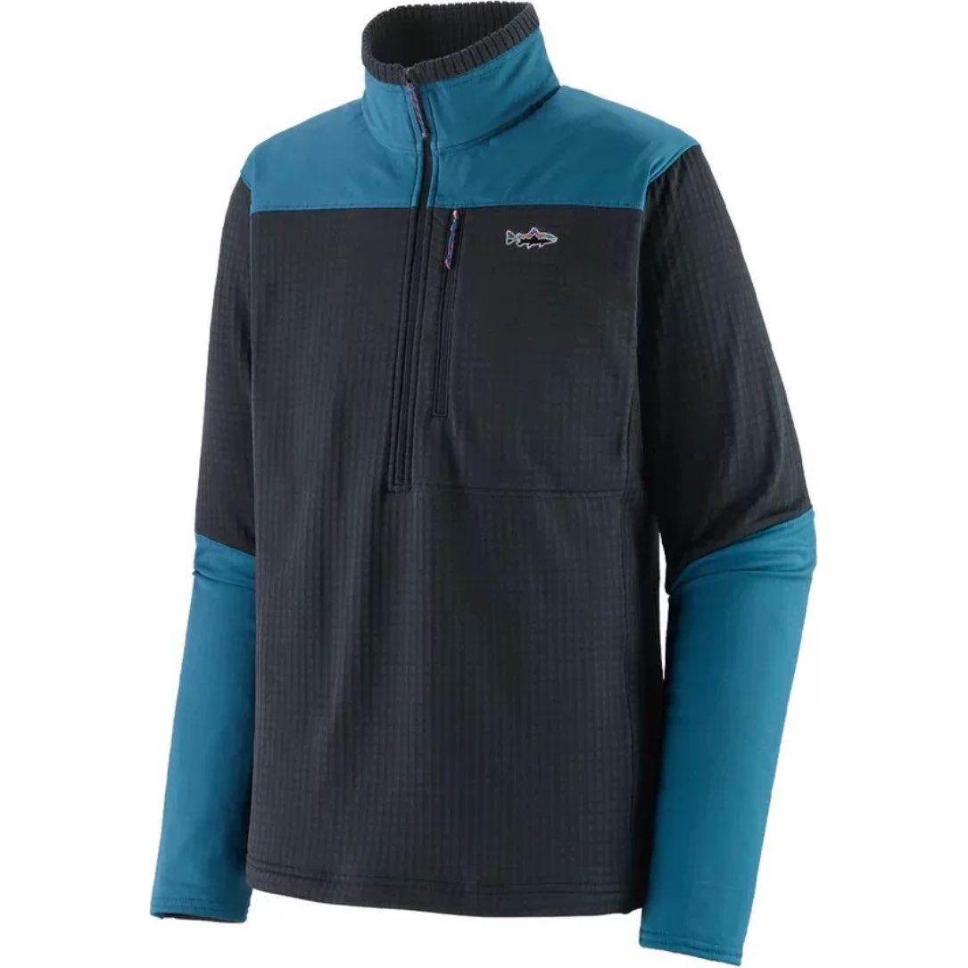Свитшот мужской Patagonia R1 Fitz Roy Half Zip - Boxette Shop