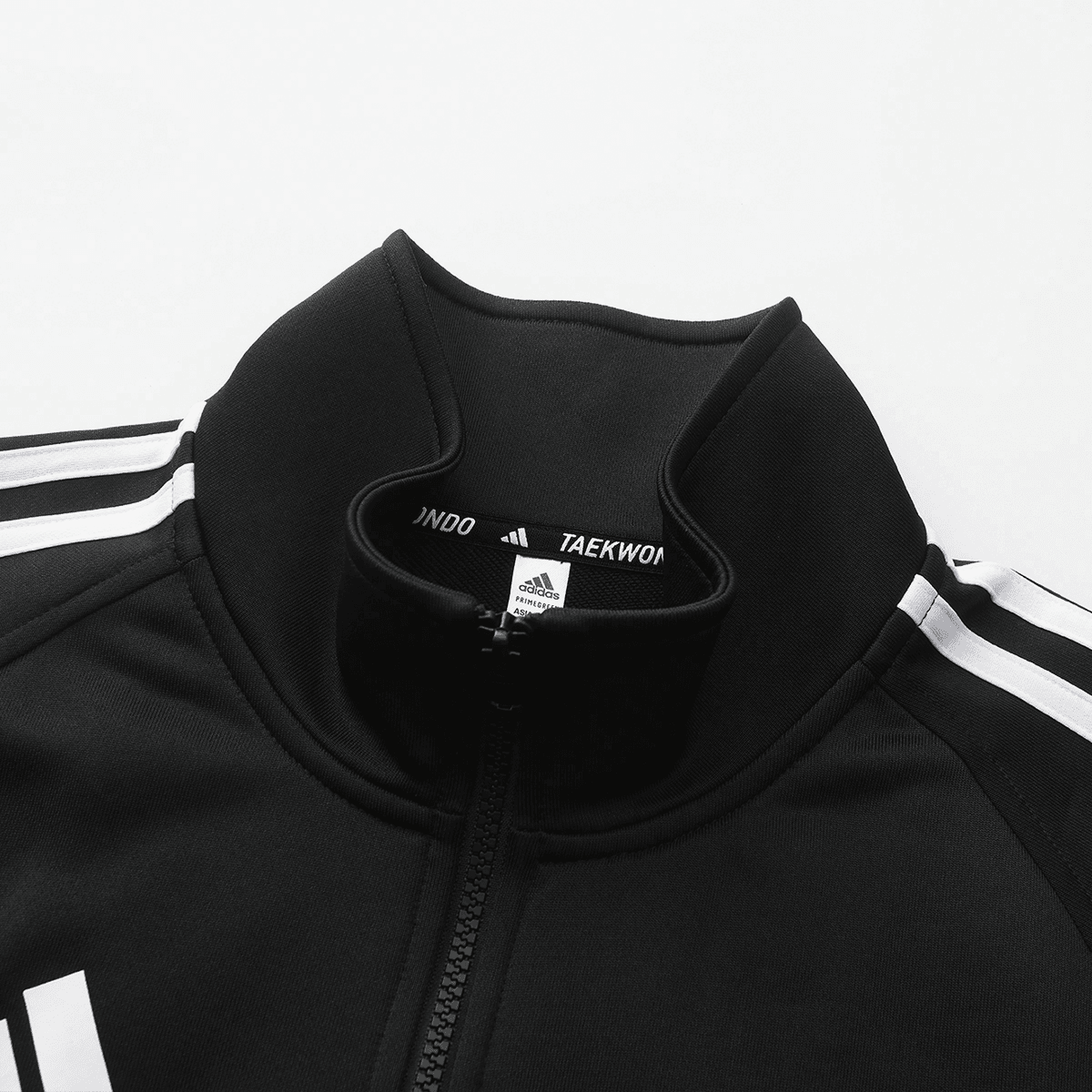 Adidas полосатый дизайн полный молнии куртка куртка среднего роста брюки повседневный спортивный костюм мужчины и женщины с теми же моделями - Boxette Shop