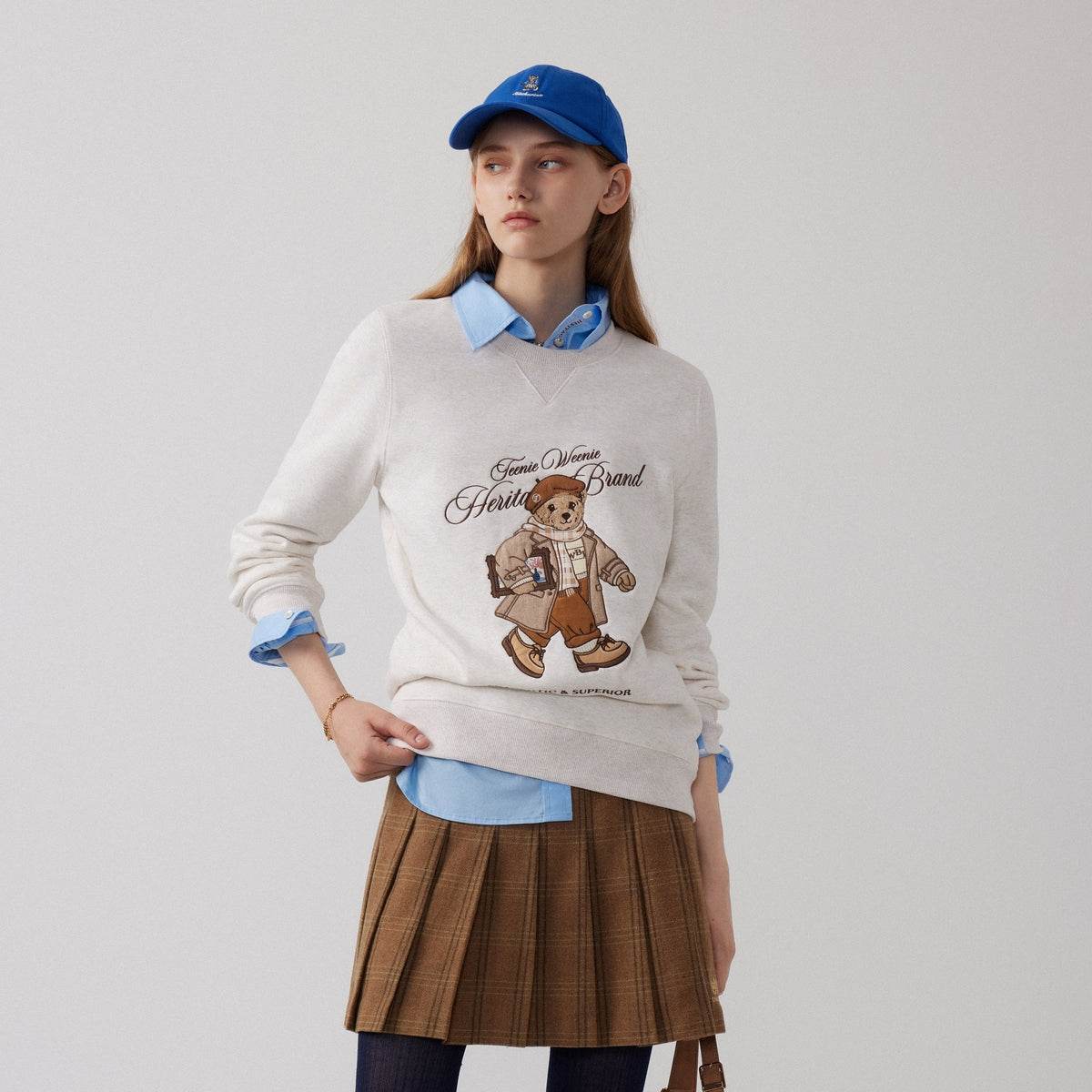 Худи женское Teenie Weenie Bear College Style - Boxette Shop
