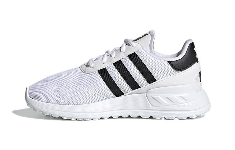 Adidas originals la trainer lite ткань дышащий низкий верх атлетические casual обувь белый черный средний маленькие дети