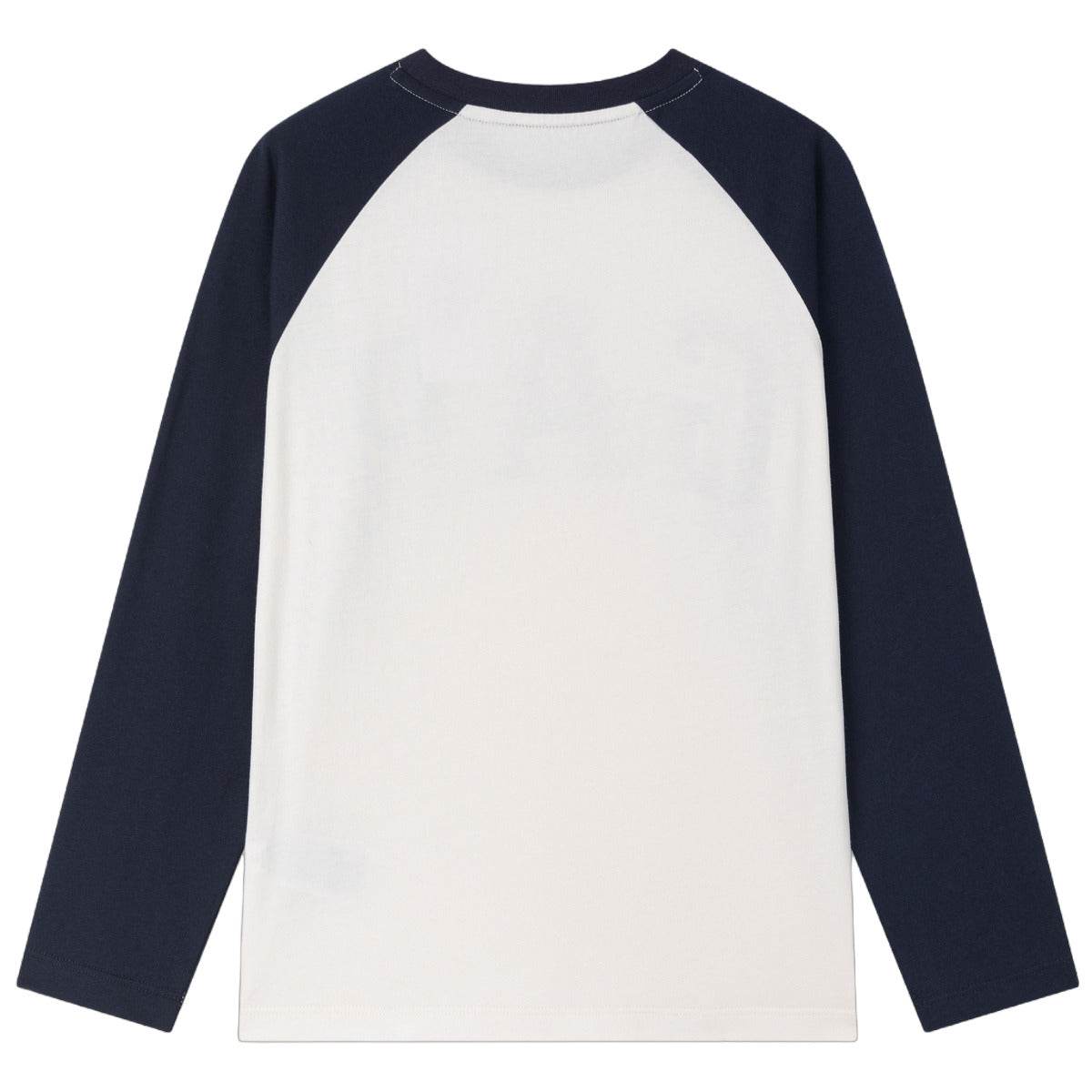 Gap футболка хлопок мода colour block длинный рукав детский стиль - Boxette Shop
