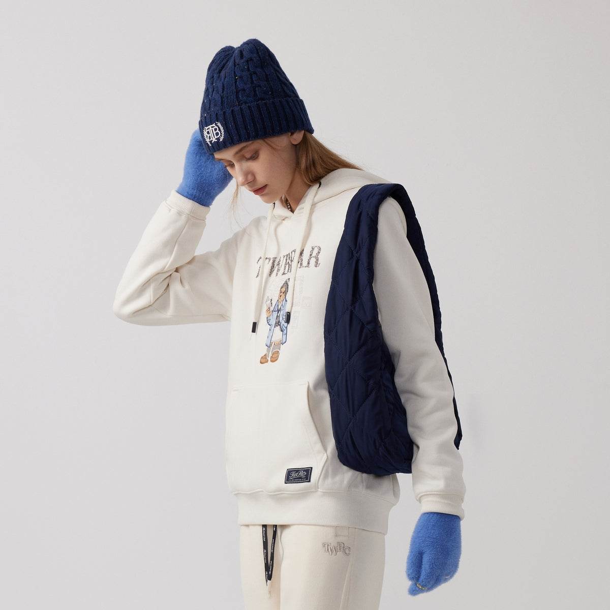 Худи женское Teenie Weenie Bear College Style - Boxette Shop